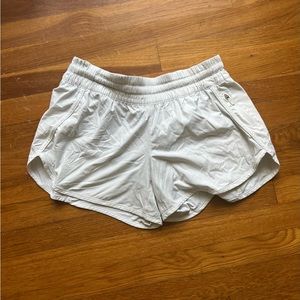White Lululemon shorts